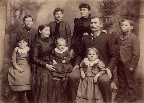 Mormon Pioneer Family Late 1800s
