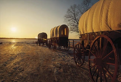 Mormon Pioneer Wagon Train