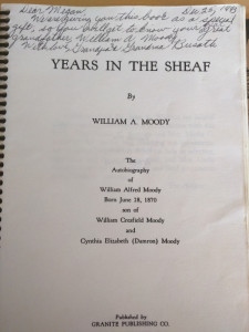 Journal of William A. Moody