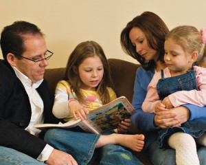 Mormon LDS Family Teaching Children